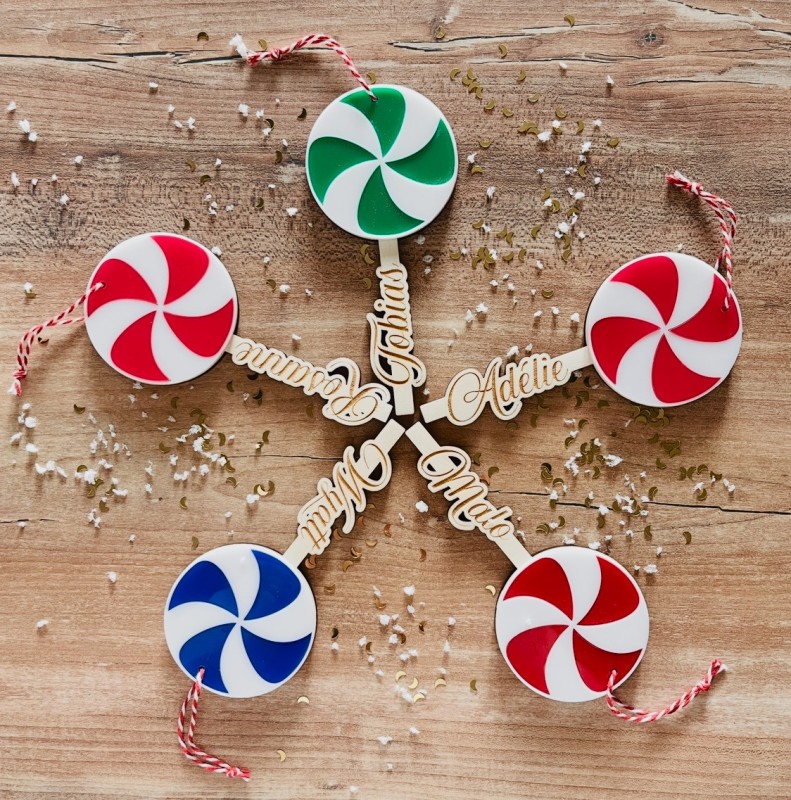 Boule de Noël personnalisée à Dieppe